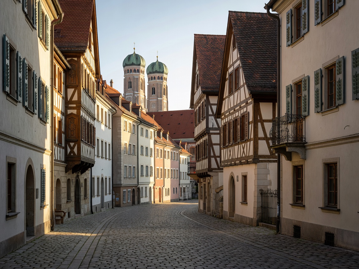 Munich architecture and historic Bavarian streets