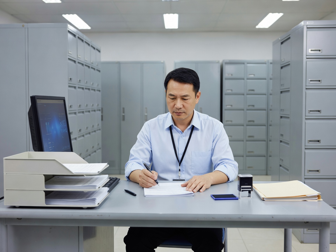 Official documentation review and administrative processing